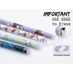 NOVISON Students Gift Hot Selling Kawaii 0.5mm Smooth Writing Cute Gel <b>Pen</b>-Promotional Use Red/Blue/Black Ink - Product Image 3