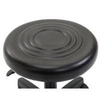 Chaise de bar moderne FlameGlow J28 réglable en cuir PU avec structure en acier inoxydable, non pliable, pour usage commercial