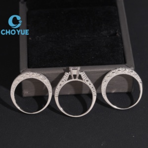 High-quality Trendy Classic Moissanite Engagement <b>Ring</b> Fine Luxury Jewelry <b>Couple</b> Wedding <b>Rings</b> for Girls Men Women Gift - Product Image 5