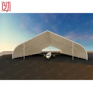 Manufacturer Curve Tent Outdoor Waterproof Small Hangar Curved Tent Canopy White Aircraft Tent Hangar