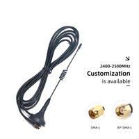 Antenne WIFI à gain élevé avec base magnétique externe 2,4 GHz, connecteur SMA mâle, RG174, OEM/ODM