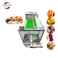 Groente- en fruitborstelwasmachine voor de verwerking van sojabonen, maïs en aardappelen