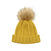 Bonnet de luxe de créateur à pompons, nouveau design, coupe ample, en acrylique, tricoté, protecteur des cheveux, chaud, pour femme, personnalisé, transfrontalier