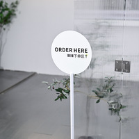 Panneau publicitaire métallique sur pied, imprimé sur mesure, mobile, style INS, panneau de signalisation intérieur pour café, boutique, salon