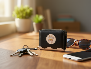 Portafoglio da Donna con Doppia Cerniera, Piccolo Portafoglio in PU con Stampa Cartoon alla Moda - Product Image 2