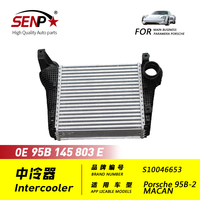 SENP 95B 145 803 E Intercooler Charge Air Cooler Cocok untuk Porsche Macan 95B.2 Turbo Suku Cadang Sistem Pendingin