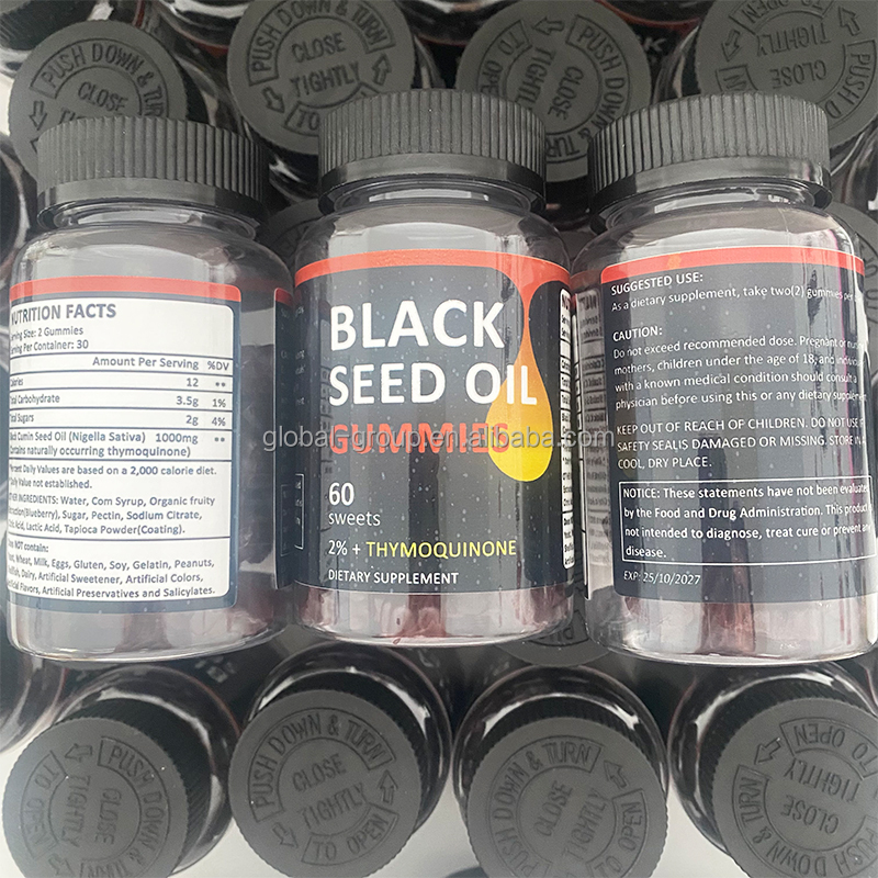 OEM/ODM/OBM, оптовая продажа, черное масло, мармеладки, халяльное веганское масло, черное масло, мармеладки