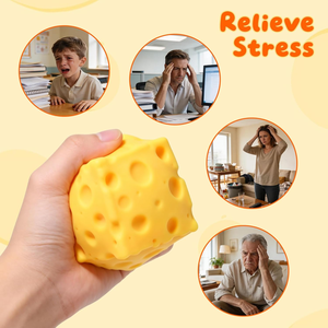 Pelota Sensorial Realista de Queso Gigante TPR, Juguete Antiestrés y para la Ansiedad, Recuerdo de Fiesta, para Apretar y Divertirse, Regalo - Product Image 2