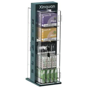 Custom Acrylic Display Case with Lock Key, Smoke Shop Cigarette Dispenser, for Shop Display Racks, Cigarette Display Cabinet