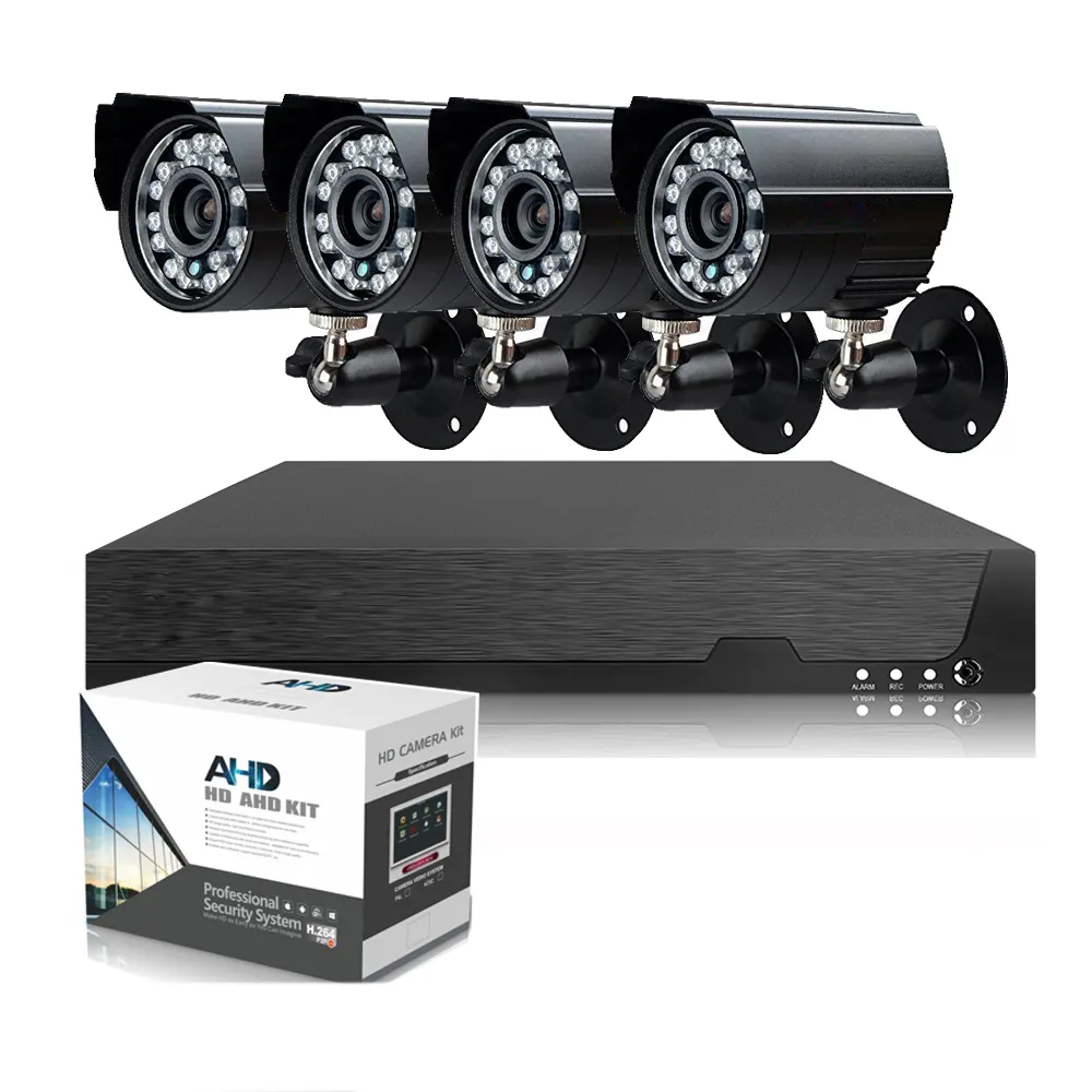Домашняя безопасность HD 1080P 4CH AHD CCTV DVR с 4 пулевыми камерами