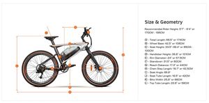 Vélo électrique Eahora 26*1.95, pneus 35 km/h, hybride avec batterie grande capacité 48V 20Ah, longue autonomie, pour adultes - Product Image 6