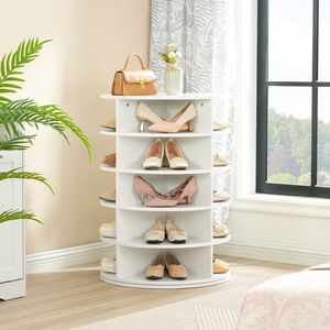 Vente en gros 360 étagères à chaussures rotatives, étagère à chaussures rotative ronde, armoire à chaussures verticale tournante, étagère à chaussures carrousel - Product Image 5