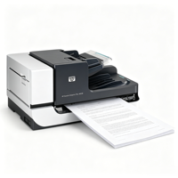 Scanner à plat couleur ScanJet N9120 A3, profondeur de couleur 48 bits, résolution optique 600 dpi, 50 ppm, 100 ipm, recto verso automatique, chargeur automatique de documents 100 feuilles, CCD