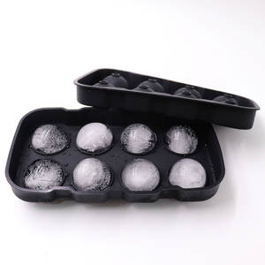 Moule à glace en silicone 8 cavités pour pucks de hockey, recommandé par l'usine, de qualité alimentaire, auto-scellant et facile à démouler, pour l'export. - Product Image 2