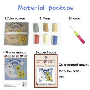 Easy DIY Custom Love Pattern <strong>Latch</strong> <strong>Hook</strong> <strong>Kit</strong>, Pre-Printed Rug Cushion Tapestry for Adults <strong>Beginners</strong> Sofa Decor - Product Image 5