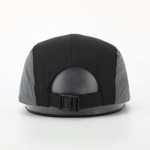 Chapeau de camp de course de sport de haute qualité casquette de camping légère avec logo patch tissé personnalisé en gros, casquette en polyester sur 5 panneaux - Product Image 5