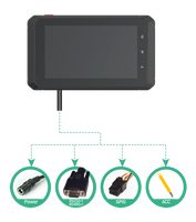 Android Tablet PC Vehicle Driver 5 pulgadas CAN Bus Display 4G Navegación GPS seguimiento Android Taxi Dispatch