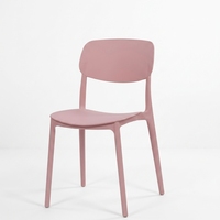 Chaises d'extérieur empilables modernes et durables en PP pour jardin, restaurant, hôtel, fête, mobilier de salle à manger, application pour cuisine et parc