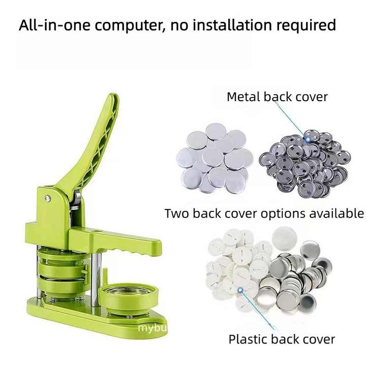Manual Badge and Button Making Machine 25mm 32mm 37mm 44mm 58mm Metal ...