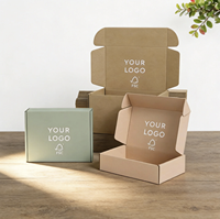 Boîte d'expédition en carton ondulé extra épais avec logo personnalisé en relief, doublure en éponge, matériaux recyclés écologiques et pelliculage mat pour