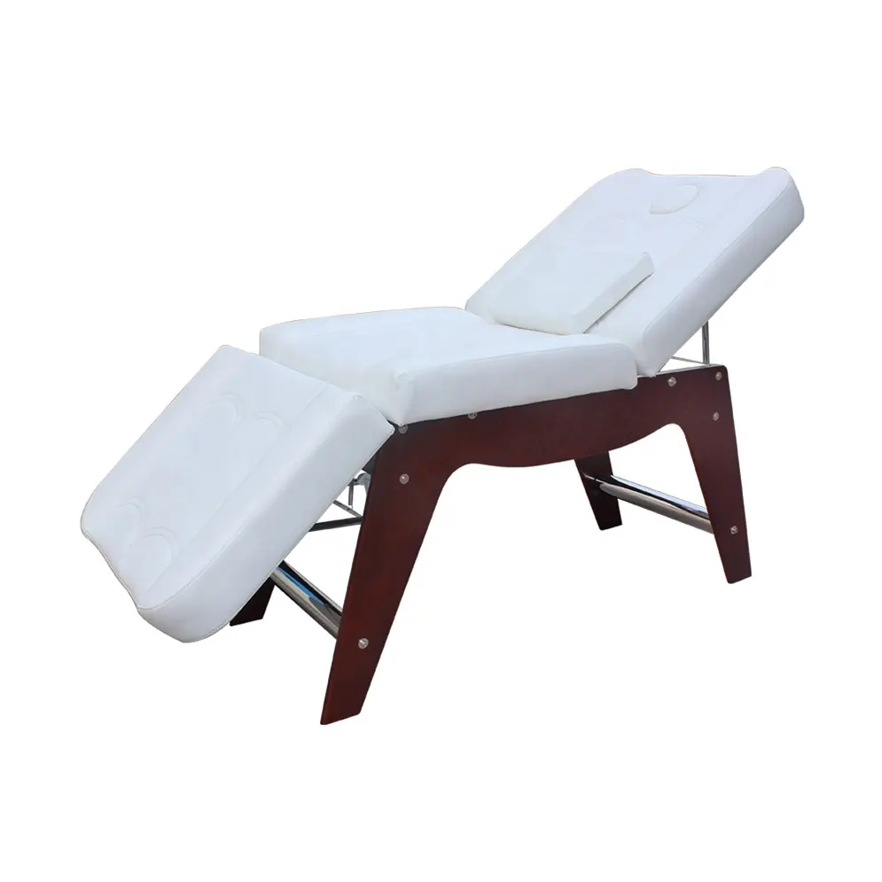 طاولة سرير محمولة بالعلاج الطبيعي الاحترافي قابلة للضبط, سرير طاولة التدليك بالجمال والوجه من الخشب التايلاندي المحمول بتصميم عصري قابل للتعديل الارتفاع للبيع
