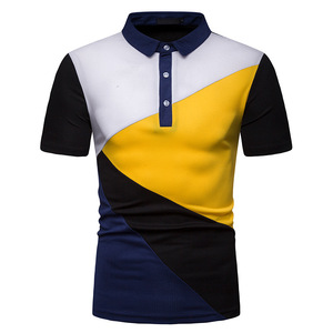 Camisetas de polo para hombre con llamadas acanaladas, camisetas deportivas de poliéster 100% de secado rápido de manga ajustada promocionales hechas a medida - Product Image 2