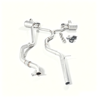 Système d'échappement OEM+ Valvetronic sablé pour Audi A5 B9 B9.5 2.0T avec silencieux électronique et doubles sorties chromées, fixation directe