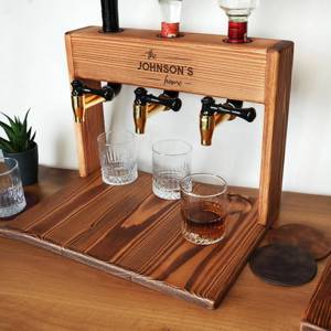 Bouteille de <span class=keywords><strong>vin</strong></span> en bois distributeur de whisky en bois personnalisé carte distributeur de liqueur distributeur de <span class=keywords><strong>vin</strong></span> pour bar à domicile vente en gros - Product Image 2