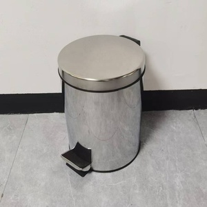 Barato 3L/5L/8L/12L/20L hogar cocina hogar Metal <span class=keywords><strong>cubo</strong></span> de <span class=keywords><strong>basura</strong></span> Acero inoxidable reciclaje <span class=keywords><strong>basura</strong></span> <span class=keywords><strong>Pedal</strong></span> <span class=keywords><strong>cubo</strong></span> de <span class=keywords><strong>basura</strong></span> redondo - Product Image 5