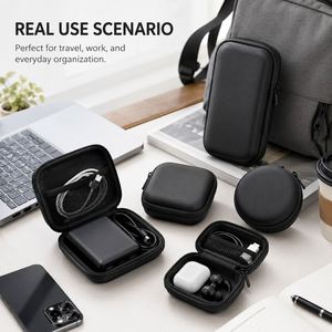 Vente en gros OEM ODM : Ensemble de sacs étanches en EVA, personnalisables avec logo de marque, cadeau d'entreprise, pochette portable pour disque dur, sac organisateur de câbles - Product Image 2