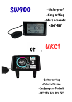 Kit de conversion de vélo électrique 3000W 72V 80A 90km/h avec écran SW900, accélérateur à pouce, porte-bagages arrière et moteur brushless à installation centrale