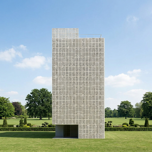 Panneaux de mur-rideau modernes en alliage d'aluminium, revêtement poudré anti-corrosion pour applications extérieures de bâtiments - Product Image 1