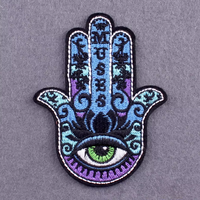 Nouvelle arrivée dessin animé Blue Eye Street Fashion Series repassage patch brodé pour coudre des vêtements chapeau jean
