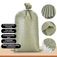 RUIQI Grijze Polypropyleen Geweven Zakken, Robuust, Antislip, Slijtvast, voor Landbouw, Mijnbouw, Industrie, Bulkopslag, Export, Premium Kwaliteit