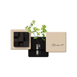 Décoration murale 3D moderne <span class=keywords><strong>de</strong></span> luxe pour salon et <span class=keywords><strong>salle</strong></span> à <span class=keywords><strong>manger</strong></span>, art mural végétal vert, décoration murale en forme <span class=keywords><strong>de</strong></span> bouteille, peinture en porcelaine <span class=keywords><strong>de</strong></span> cristal - Product Image 6