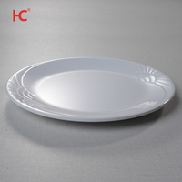1310 A5 mélamine blanc mélamine vaisselle durable plaques en plastique plaine pour les fêtes usine plats originaux assiettes