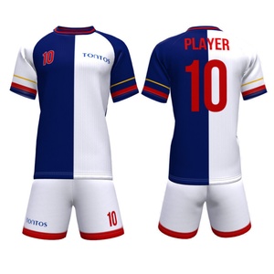 Conjunto de Camiseta de Fútbol para Hombre TONTOS, 100% Poliéster, Absorbe la Humedad, Manga Corta, Corte Atlético, Número Personalizable - Product Image 1