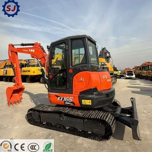 Low Hours Used Kubota KX165 Mini <b>Excavator</b> 6Ton Crawler Digger Hydraulic Construction Equipment Loaders Japan <b>Machine</b> - Product Image 1