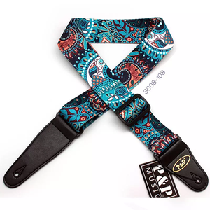 רצועת גיטרה אקוסטית-חשמלית איכותית ועמידה בסיטונאות, עם ראש רצועה מעור, חגורות גיטרה עם דוגמא בהתאמה אישית, MOQ נמוך - Product Image 4