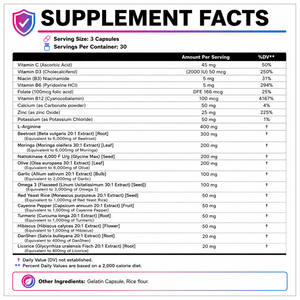 Cápsulas WELLBODY OEM con Extracto Herbal <span class=keywords><strong>de</strong></span> Remolacha, Hoja <span class=keywords><strong>de</strong></span> Olivo, Ajo, Moringa, Nattokinasa, Levadura Roja, Arroz y Cúrcuma - Product Image 2