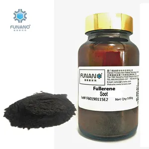 7% fabricante Funano Unpurified Quente Barato Por Atacado Pó de Carboneto de Matérias-primas Black Carbon Fibre 60 Fulereno Fuligem C60