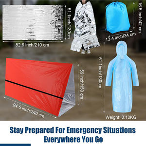 Personne <span class=keywords><strong>Kit</strong></span> de survie d'urgence 72H sac tremblement de terre pour famille ouragans feux de forêt inondations Camping préparation aux catastrophes aller sac - Product Image 4