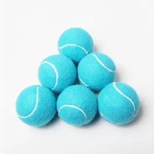 कस्टम लोगो इको फ्रेंडली फेंकने वाले कुत्ते चउ खिलौने थोक रबर टेनिस गेंदों इंटरैक्टिव कुत्ते खिलौना बॉल