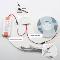 Miroir de salle de bain LED avec interrupteur tactile, 12V 24V, gradation CCT, anti-buée et contrôle de mémoire pour miroir intelligent