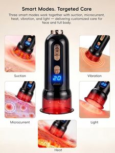 Dispositivo de Masaje Portátil con Ventosa, Terapia de Luz Roja, Masajeador con Succión Ajustable para Cuidado Corporal, Cuello y Espalda - Product Image 2