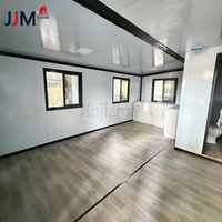 Maison conteneur extensible JJM en acier 20ft 40ft, villa préfabriquée moderne, bureau, appartement, hôtel avec panneaux sandwich certifiés CE