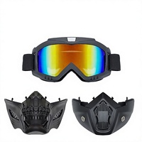 Lunettes coupe-vent personnalisées, masque rétro Harley, sports de plein air, matériau TPU, lunettes de casque unisexes