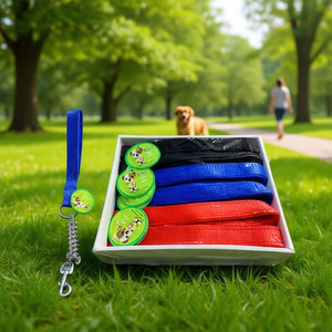 MNJ Dog Leash Set 12Pcs Colorful Nylon With Metal Clip For Pets Training - Product Image 2