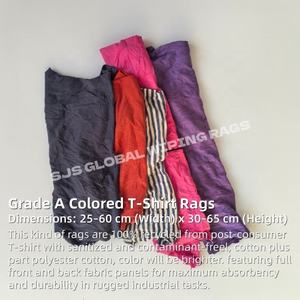 Trapos de Limpieza Industriales Multiusos, sin Residuos, de Color, 100% Algodón, para Pintores - Product Image 2