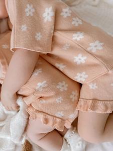 Pagliaccetto floreale su misura del cotone per le bambine del neonato del bambino del neonato vestito a <span class=keywords><strong>margherita</strong></span> lavorato a maglia per 6-9 e 9-12 mesi stagione estiva - Product Image 6